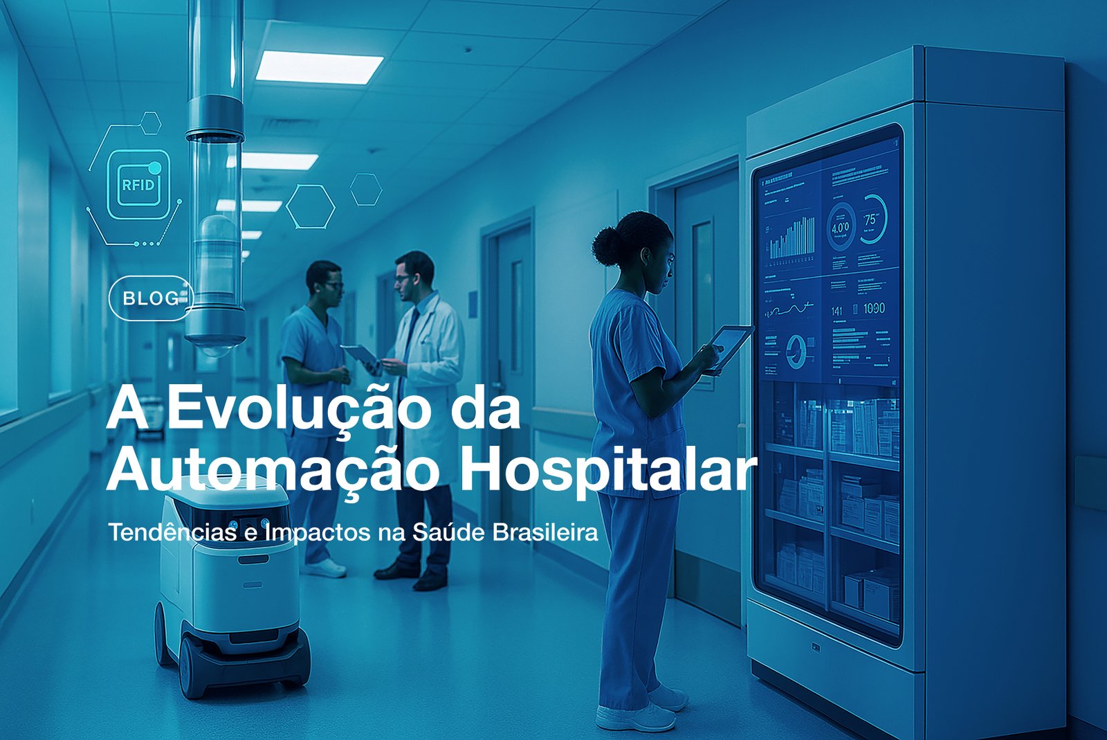 automação hospitalar em funcionamento”